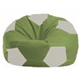 Кресло-мешок Мяч оливковый - белый М 1.1-231