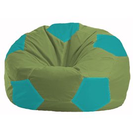 Кресло-мешок Мяч оливковый - бирюзовый М 1.1-230