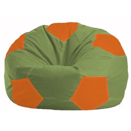 Кресло-мешок Мяч оливковый - оранжевый М 1.1-227