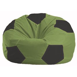 Кресло-мешок Мяч оливковый - чёрный М 1.1-460