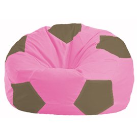 Кресло-мешок Мяч розовый - бежевый М 1.1-196