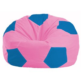 Кресло-мешок Мяч розовый - голубой М 1.1-202