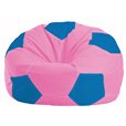 Кресло-мешок Мяч розовый - голубой М 1.1-202