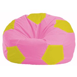 Кресло-мешок Мяч розовый - жёлтый М 1.1-201