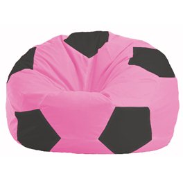 Кресло-мешок Мяч розовый - тёмно-серый М 1.1-187