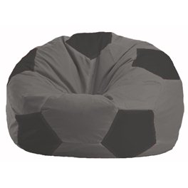 Кресло-мешок Мяч серый - тёмно-серый М 1.1-351