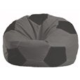 Кресло-мешок Мяч серый - тёмно-серый М 1.1-351