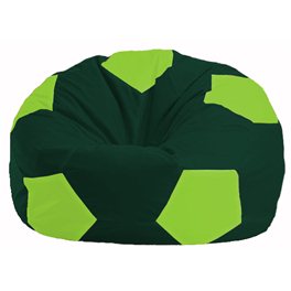 Кресло-мешок Мяч тёмно-зелёный - салатовый М 1.1-63