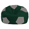 Кресло-мешок Мяч тёмно-зелёный - серый М 1.1-61
