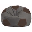 Кресло-мешок Мяч тёмно-серый - коричневый М 1.1-470