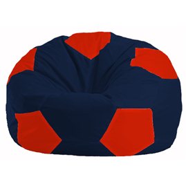 Кресло-мешок Мяч тёмно-синий - красный М 1.1-46