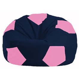 Кресло-мешок Мяч тёмно-синий - розовый М 1.1-44