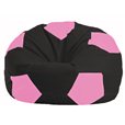 Кресло-мешок Мяч чёрный - розовый М 1.1-469