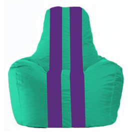 Кресло-мешок Спортинг бирюзовый - фиолетовый С1.1-285