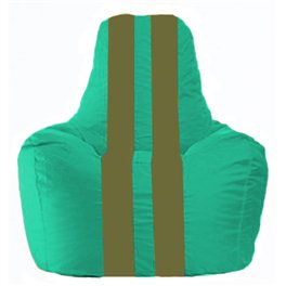 Кресло-мешок Спортинг бирюзовый - оливковый С1.1-297