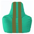 Кресло-мешок Спортинг бирюзовый - оливковый С1.1-297