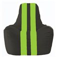 Кресло-мешок Спортинг чёрный - салатовый С1.1-466