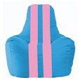 Кресло-мешок Спортинг голубой - розовый С1.1-277