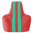 Кресло-мешок Спортинг красный - бирюзовый С1.1-456