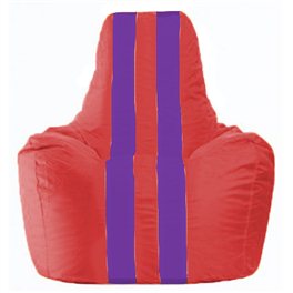Кресло-мешок Спортинг красный - фиолетовый С1.1-458