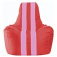 Кресло-мешок Спортинг красный - розовый С1.1-175