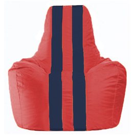 Кресло-мешок Спортинг красный - тёмно-синий С1.1-234