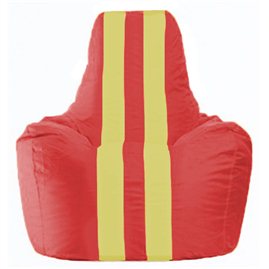 Кресло-мешок Спортинг красный - жёлтый С1.1-178