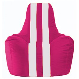 Кресло-мешок Спортинг лиловый - белый С1.1-382
