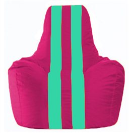 Кресло-мешок Спортинг лиловый - бирюзовый С1.1-383