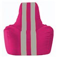 Кресло-мешок Спортинг лиловый - серый С1.1-374