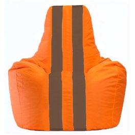 Кресло-мешок Спортинг оранжевый - коричневый С1.1-218