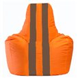 Кресло-мешок Спортинг оранжевый - коричневый С1.1-218