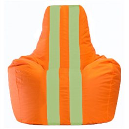 Кресло-мешок Спортинг оранжевый - салатовый С1.1-215