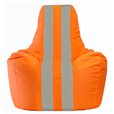 Кресло-мешок Спортинг оранжевый - серый С1.1-214