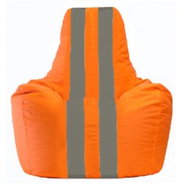 Кресло-мешок Спортинг оранжевый - тёмно-серый С1.1-210
