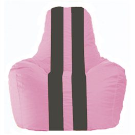 Кресло-мешок Спортинг розовый - чёрный С1.1-188