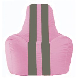 Кресло-мешок Спортинг розовый - тёмно-серый С1.1-187