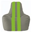 Кресло-мешок Спортинг серый - салатовый С1.1-343