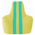 Кресло-мешок Спортинг жёлтый - бирюзовый С1.1-264