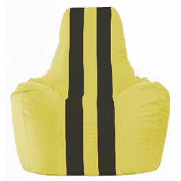 Кресло-мешок Спортинг жёлтый - чёрный С1.1-245