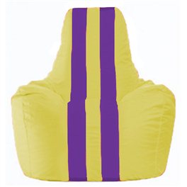 Кресло-мешок Спортинг жёлтый - фиолетовый С1.1-247