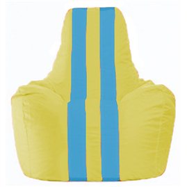 Кресло-мешок Спортинг жёлтый - голубой С1.1-263