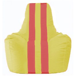 Кресло-мешок Спортинг жёлтый - красный С1.1-260