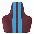 Кресло-мешок Спортинг бордовый - голубой С1.1-310