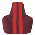 Кресло-мешок Спортинг бордовый - красный С1.1-308