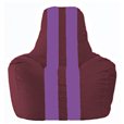 Кресло-мешок Спортинг бордовый - сиреневый С1.1-302