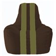Кресло-мешок Спортинг коричневый - оливковый С1.1-323