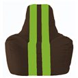 Кресло-мешок Спортинг коричневый - салатовый С1.1-325