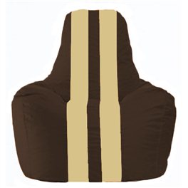 Кресло-мешок Спортинг коричневый - светло-бежевый С1.1-326