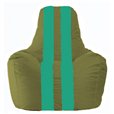 Кресло-мешок Спортинг оливковый - бирюзовый С1.1-230